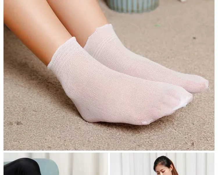 2000pairs white black colors socks disposable one time try on free shipping | Спорт и развлечения