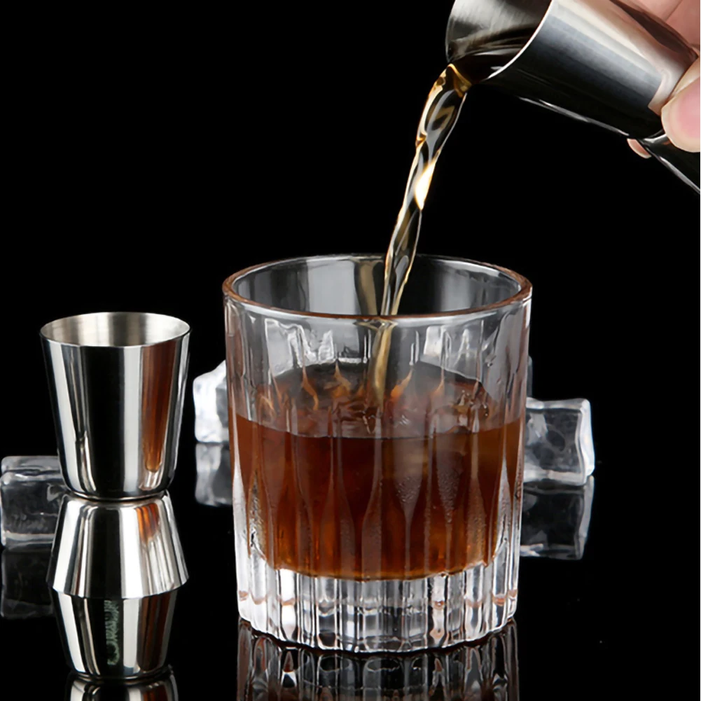 

15/30ml Thick Stainless Steel Measuring Cup Metal Measuring Wine Glass Bar Special Ounce Cup Bartending Measurement