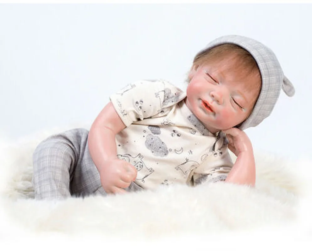 

Reborn Baby Boy Doll Soft Vinyl Realistic Handmade Alive Bebe Newborn 19''/48cm Baby Girl Toys Girl Toys