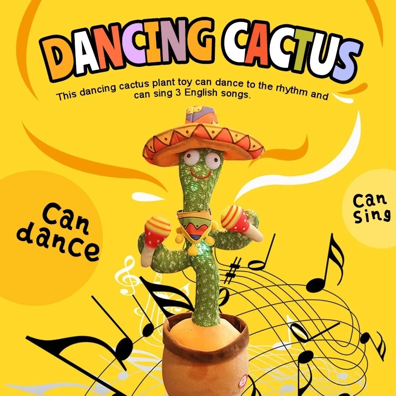 

Wholesale Talking Toy Dancing Cactus Doll Speak Talk Sound Record Repeat Toy Kawaii Cactus Toys Children Kids Education Toy Gift
