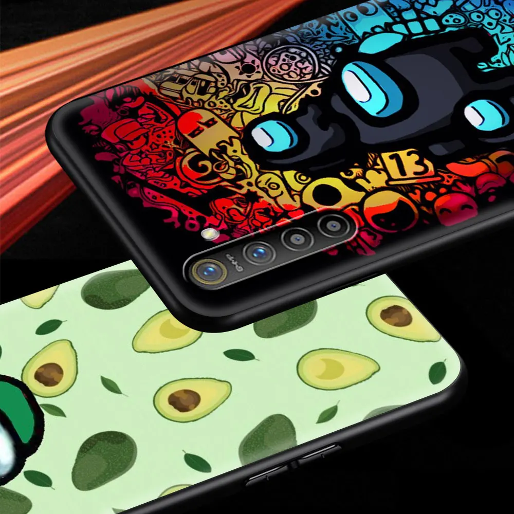 

Among US Luxury Phone Case for Realme X50 Pro 5G XT C3 C11 C15 C20 7i 5i 5 6 7 X7 Pro Q2 Q2i V15 5G Soft Coque