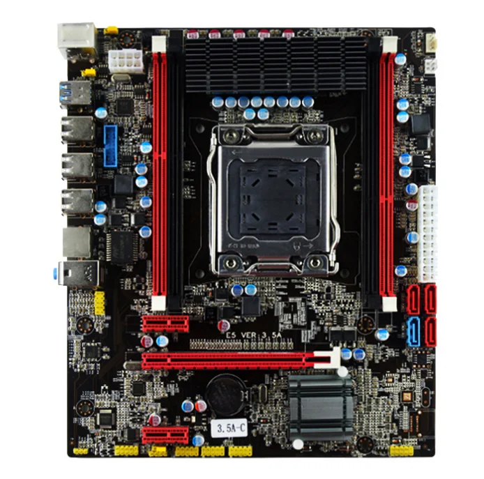 Новая материнская плата X79 E5 3.5C MATX SATA3.0 и USB3.0 порты LGA2011 4 DIMM слота DDR3 до 64 Гб