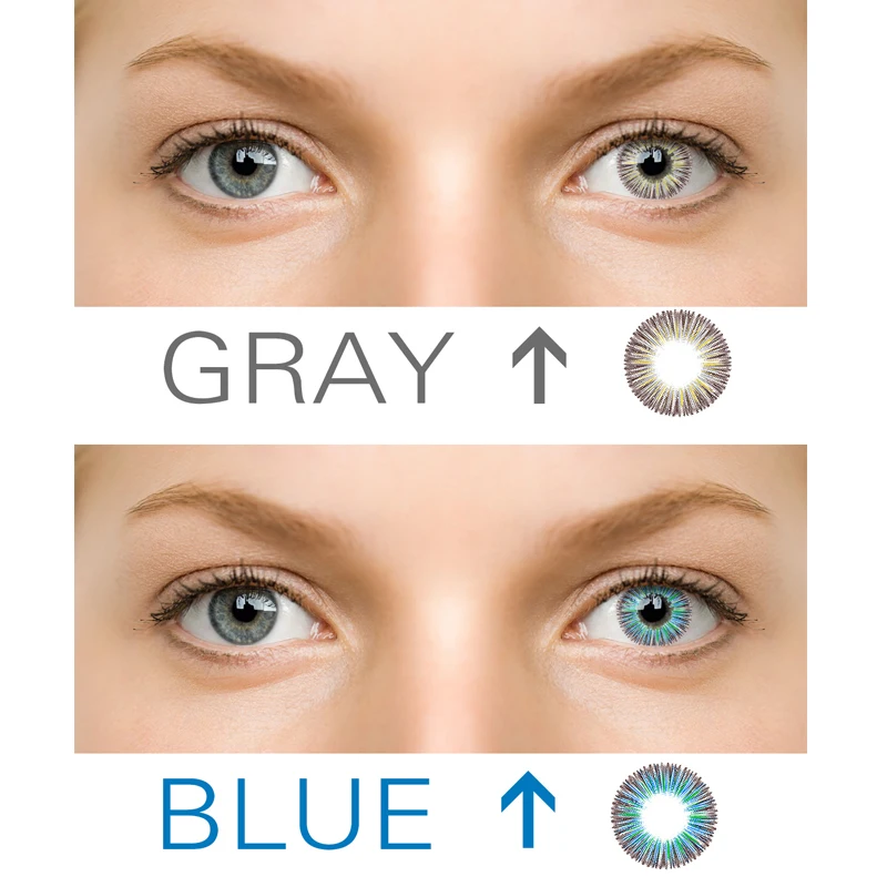 Цветные контактные линзы для глаз косплей на Хэллоуин красивый ученик женщины