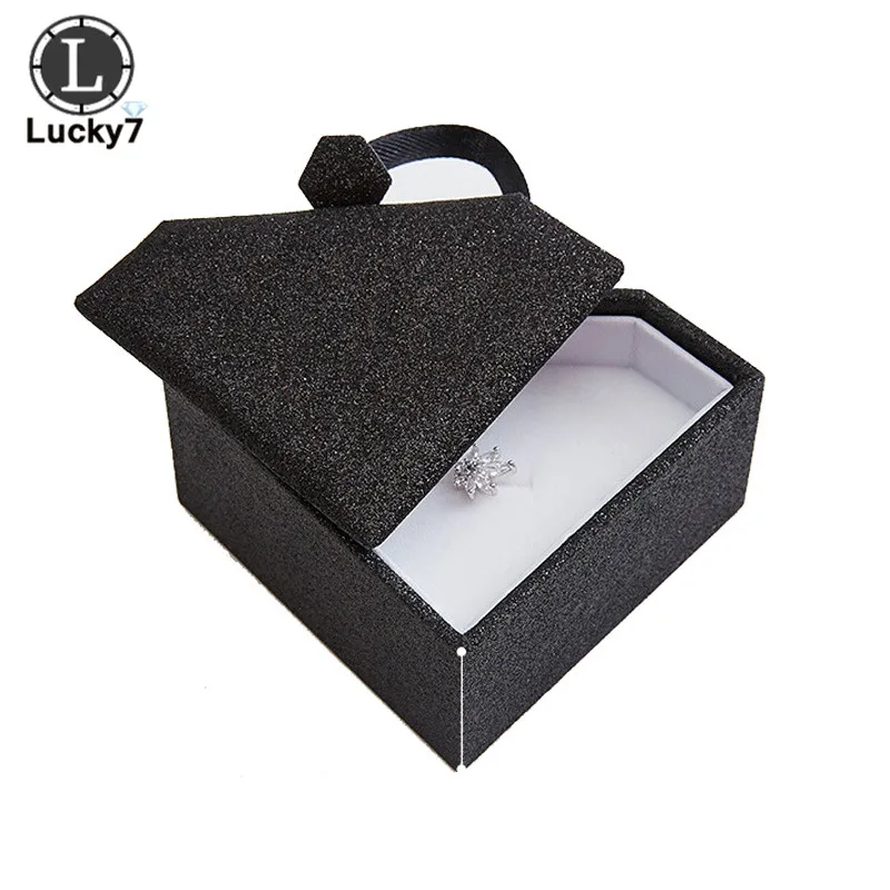 Wholesale Diamond Shaped Jewelry Packaging High-grade Ring Box Brooch Earrings Blue Custom Logo | Украшения и аксессуары