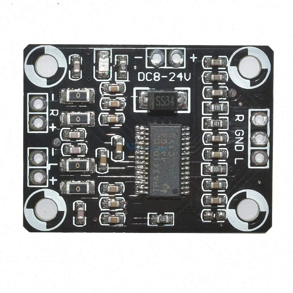 TPA3110 2X15W цифровой аудио Stere модуль усилителя мини бинауральные контроллер 100dB DC 8 18V