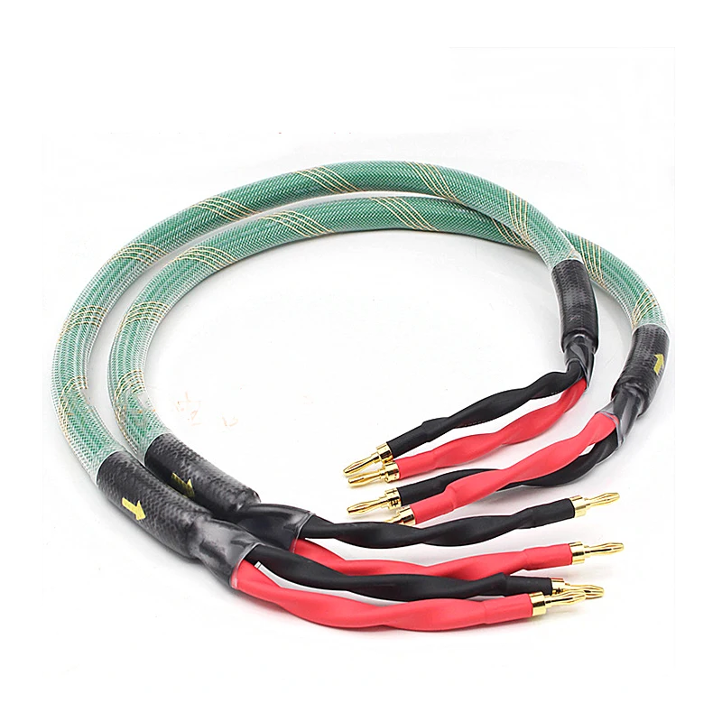 HI FI DIY аудиокабель для динамика с золотым покрытием аудиофил без содержания