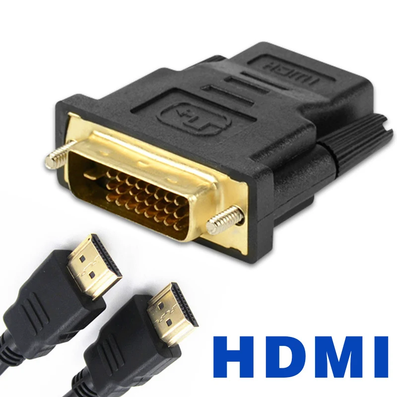 Переходник с HDMI Мама на DVI D 24 + 1 Pin папа преобразователь кабелем для ПК HD TV PS3