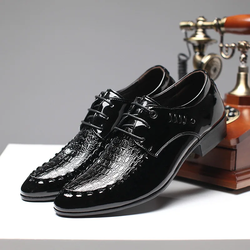 Мужские кожаные туфли оксфорды SexeMara роскошные Брендовые повседневные Мокасины