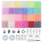 2 мм бусины из чешского стекла для изготовления ювелирных изделий своими руками Набор из небольших бусин в коробке набор аксессуаров для браслетов 2021 модный подарок новинка