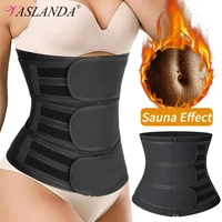 waist trainer corset 3 compression trimmer belts sauna sweat girdles for women weight loss body shaper workout modeling straps