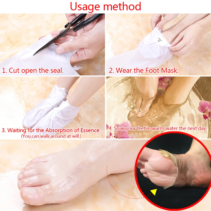 Кожа для ног отшелушивающая маска удаления омертвевшей кожи|Стопы| |