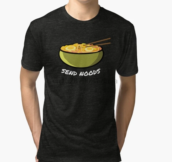 Мужская футболка отправка лапши чашка Лапша для дома Одиночная тройник три смесь