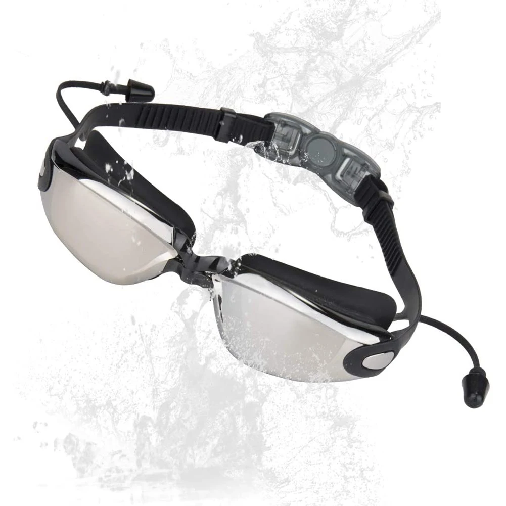 

Swimming Goggles Children Electroplate Waterproof Swim Glasses No Leakage Anti Fog UV Protection Goggle with trans lenses