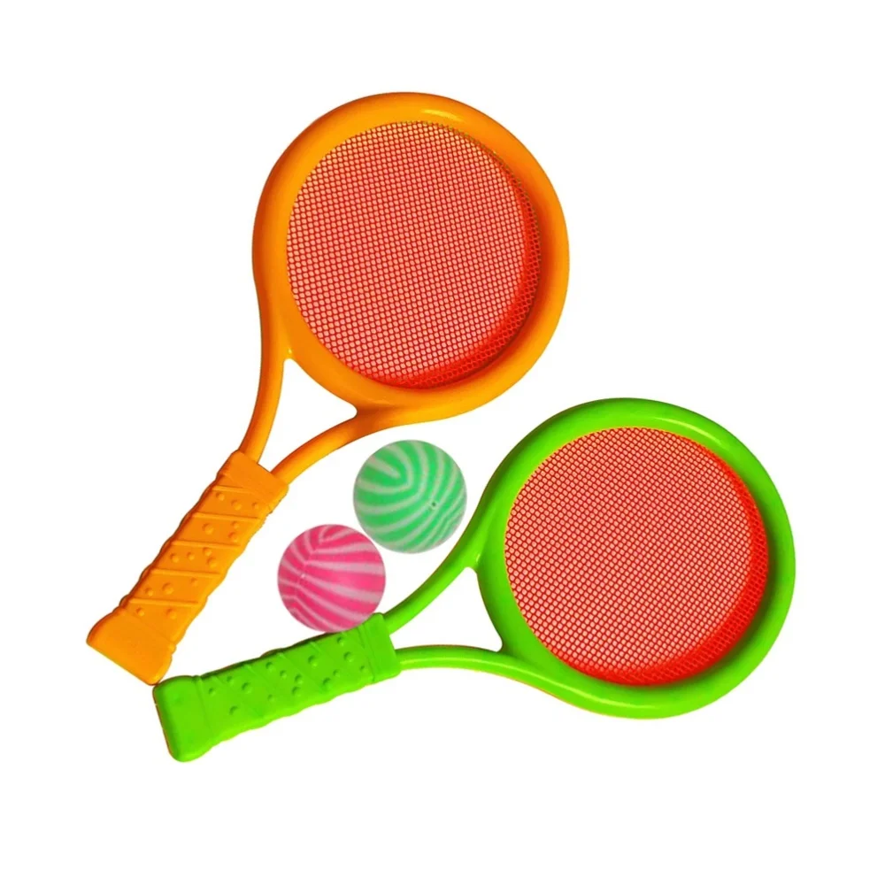 

Badminton Tennis Rackets Balls Set Children Kids Outdoor Sports Parent-Child Sports Educational Sports Game Toys for Children Bo