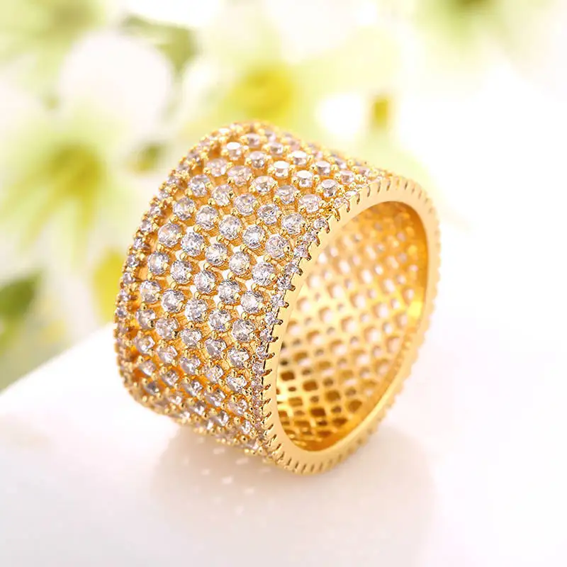 Кристалл Циркон кольцо Личность цилиндрические кольца медь кубический цирконий