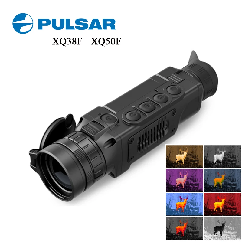 

Портативный Монокуляр Pulsar XQ50F/XQ38F, тепловизор с функцией ночного видения, 50 Гц, Охотничья камера, Wi-Fi приложение, дальномер, тепловизор