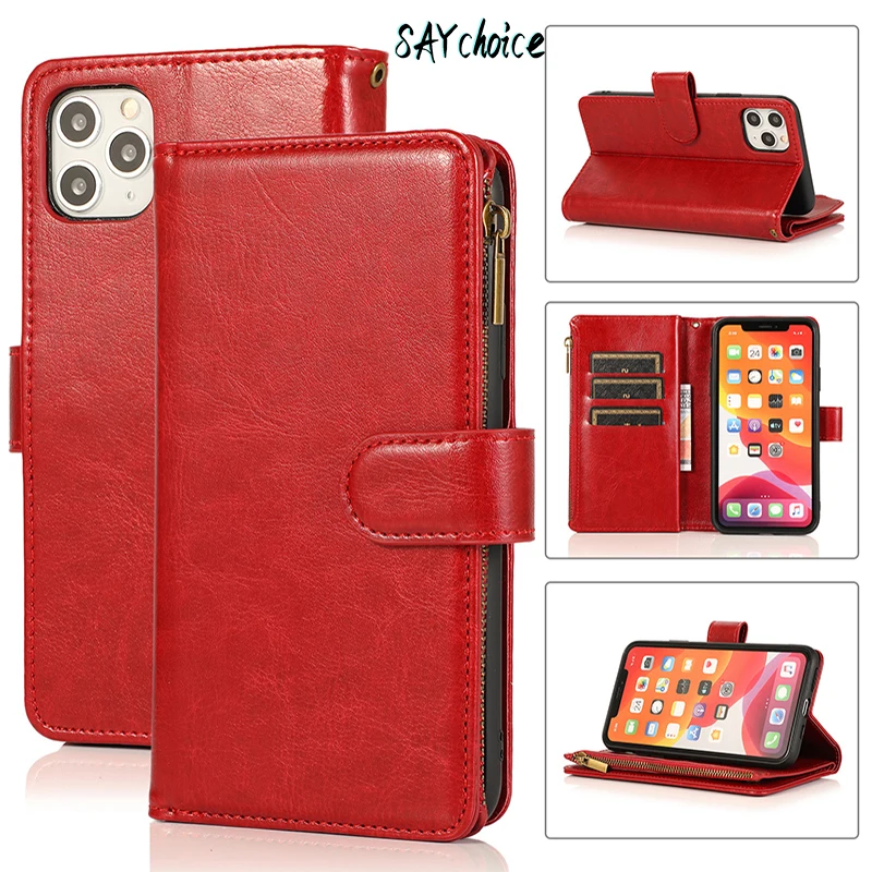 

Phone Case Business With Strap For Samsung NOTE 10 20 ULTRA Multifunctional Leather CasE A 31 40 41 51 70 Classic Luxury Design