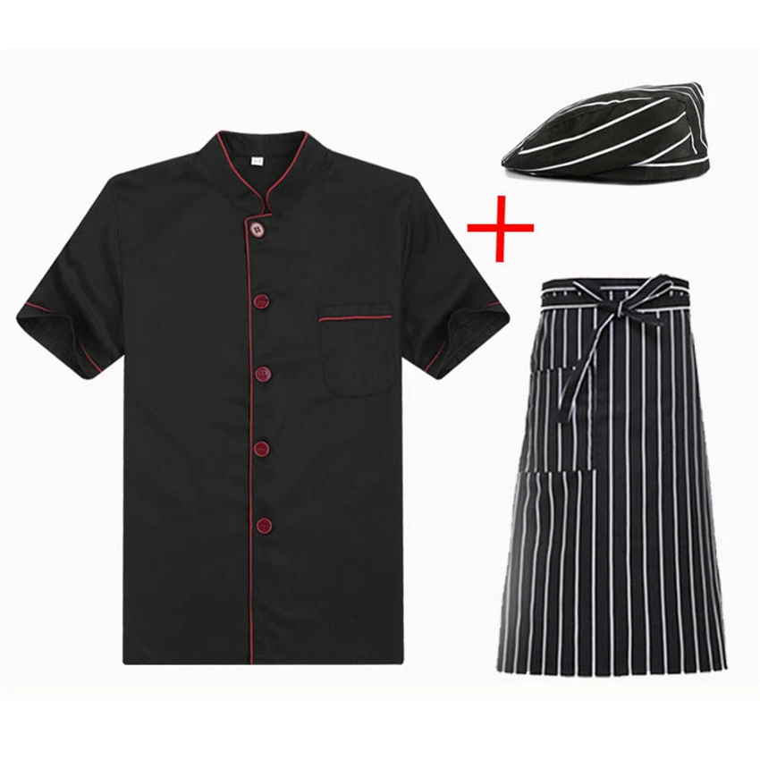 Куртка шеф повара для мужчин ресторанов кейтеринга сервировки еды униформа кафе