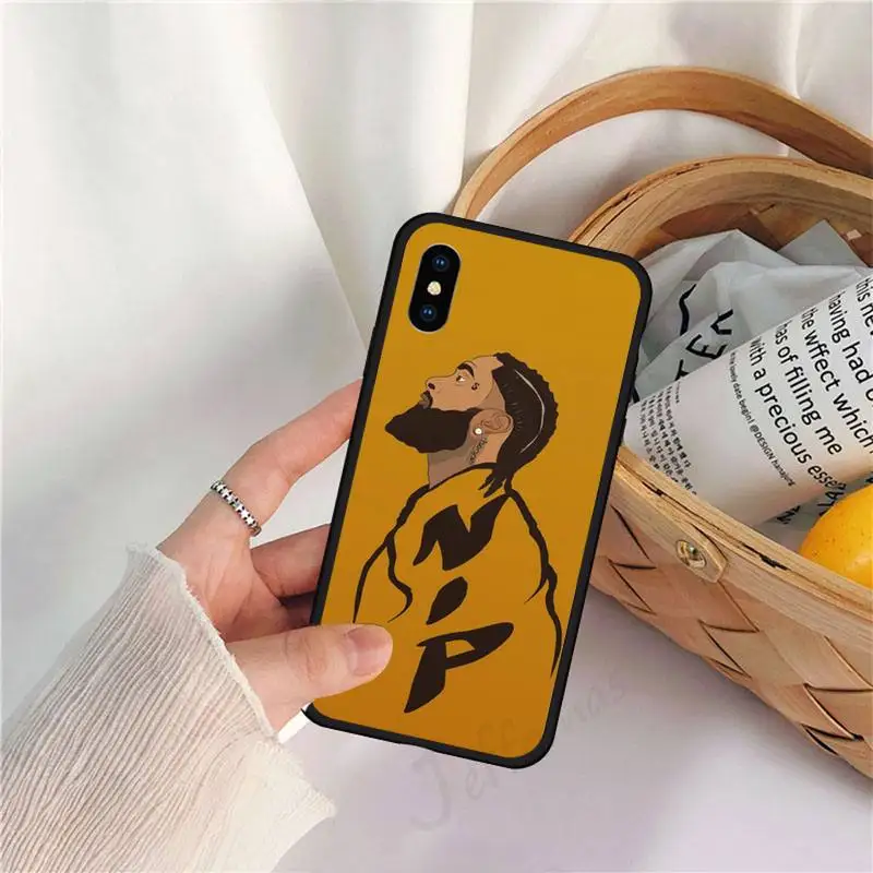 

Nipsey Hussle American rapper Phone Case for iPhone 11 12 pro XS MAX 8 7 6 6S Plus X 5S SE 2020 XR