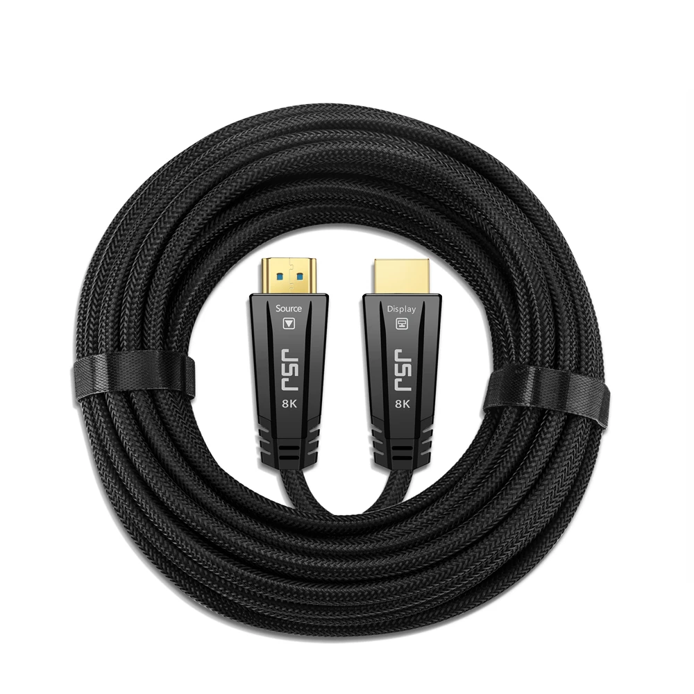 

DIGIZULU HDMI 2.1 Cable Optical Fiber 8K/60Hz 4K/120Hz 48Gbps HDCP2.2Cord for PS4 Splitter Switch Audio Video Cable 8K HDMI 2.1