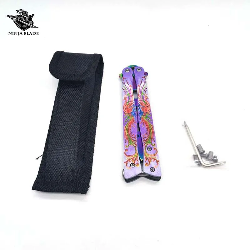 Тренировочный нож-бабочка для начинающих балисонг тотем Феникса низкая цена
