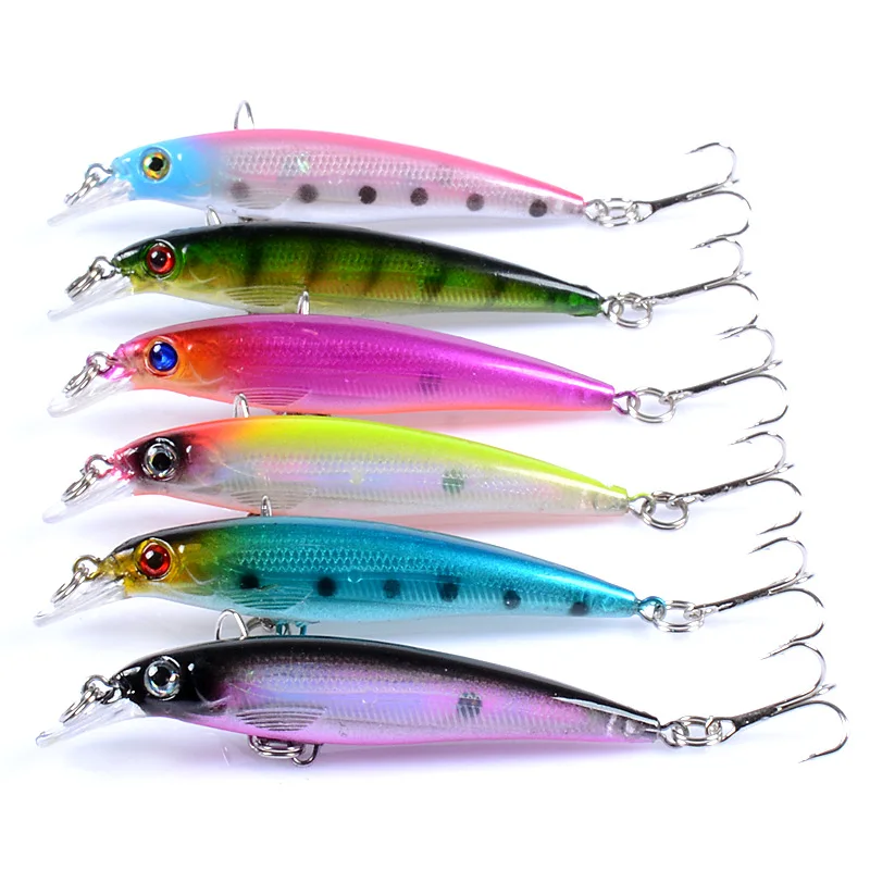 

5Pcs Luya Bait Bionic Fishing Bait ABS Hard Bait Fishing Bait Classic Lua Bait Set Fishing Lures Fishing Bass Hard Plastic Lures