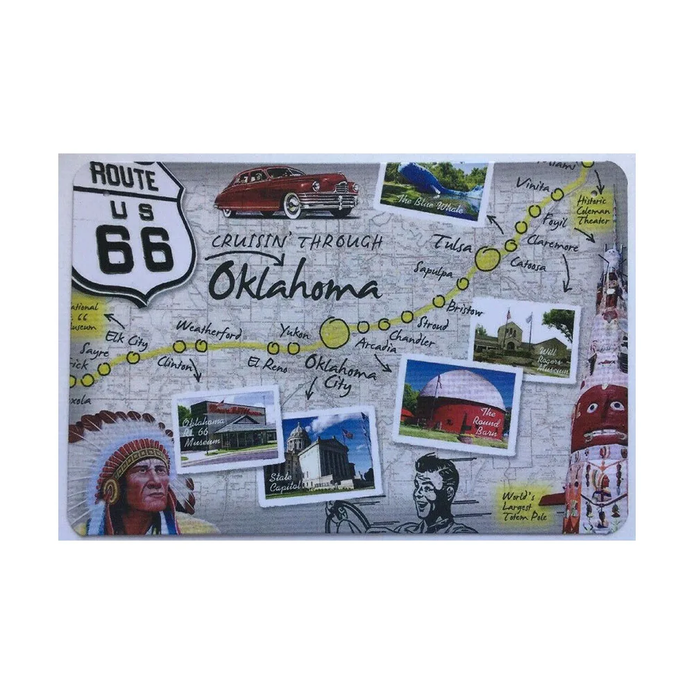 

Винтажный металлический жестяной знак для гаража Route 66, украшение в стиле ретро, жестяной знак, потертый шик, домашний декор, табличка, насте...