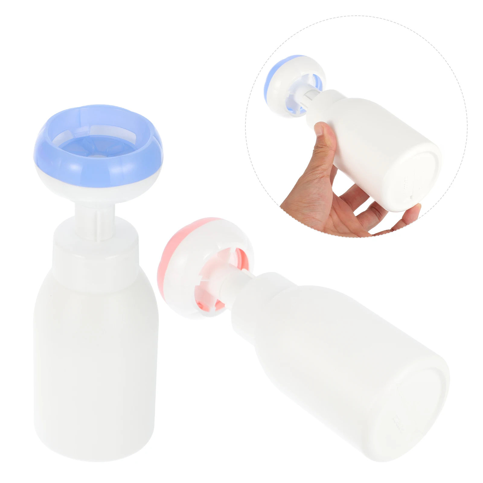 

2pcs Exquisite Portable Reusable Travel Bottles Foaming Bottles Cosmetics Bottles