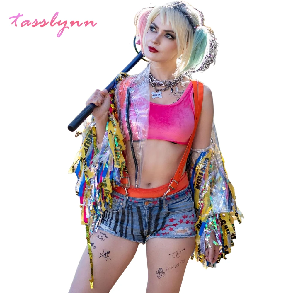 Пикантные костюмы для косплея самоубийц футболка Харли отряд Квинн монстр