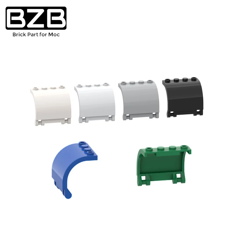 

BZB MOC Compatible Assembles Particles 18910 3x4x3 curved square shell Building Blocks Parts DIY Educational High-tech Toys