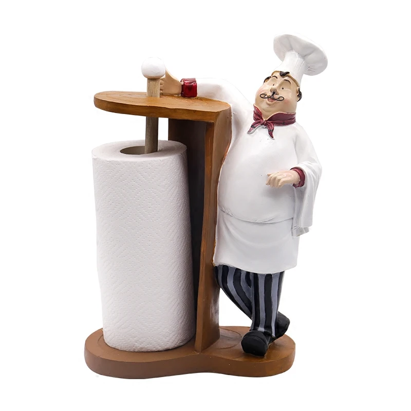 

zq American Creative Simple Restaurant Roll Stand Chef Decoration Practical Decoration Vertical Kitchen Towel Rack