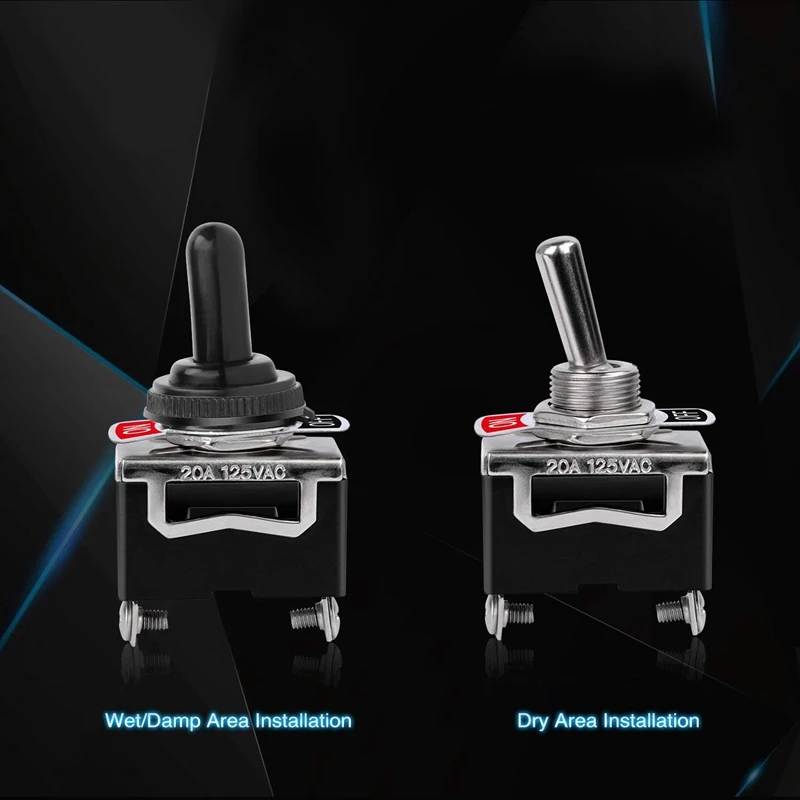 Сверхмощный Кулисный тумблер 15A 250V 20A 125V SPST 2 Pin переключатель вкл/выкл