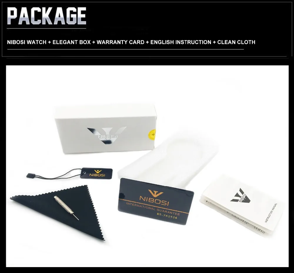 Часы-пары NIBOSI женские брендовые Роскошные водонепроницаемые кварцевые наручные
