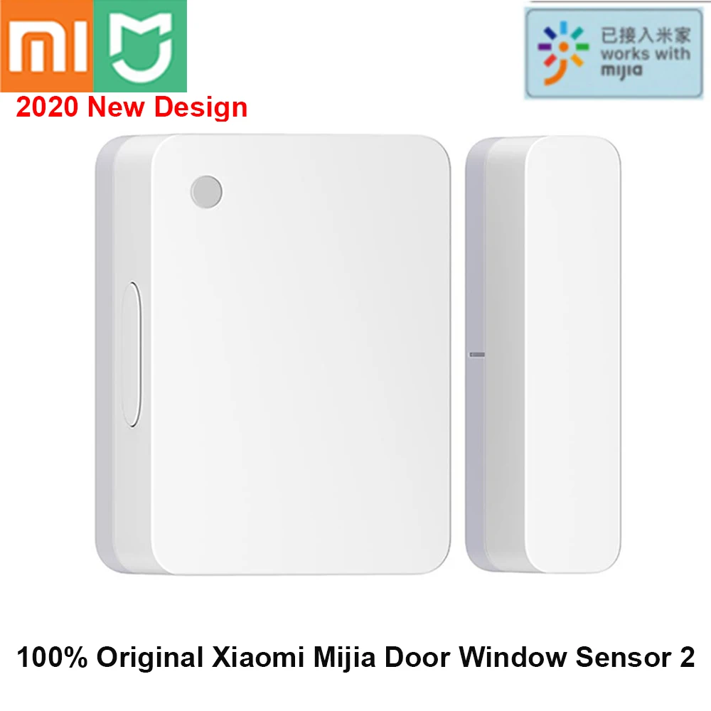 

Датчик для окон и дверей Xiaomi Mijia 2, безопасный детектор охранной сигнализации, работает с приложением Mijia, Bluetooth, подходит для умного дома