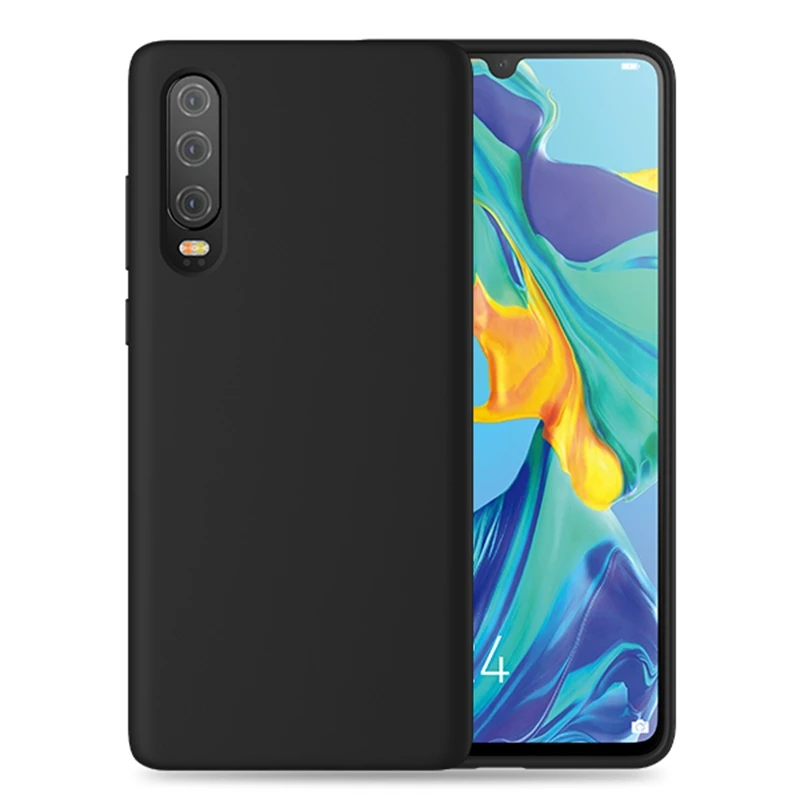 Черный Матовый Мягкий ТПУ силиконовый чехол для huawei P30 Pro P20 Lite mate 20 Lite P Smart Nova 3 3i 4 Ультратонкий чехол-накладка - Цвет: Черный