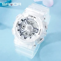 sanda shockproof clock g style mens watches dual display military sport men clock waterproof quartz watch relogio masculino