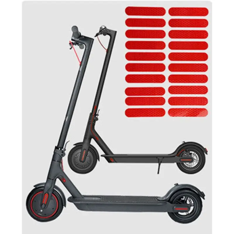 20 шт./компл. колеса тела Светоотражающая Защитная Наклейка для M365 электрический