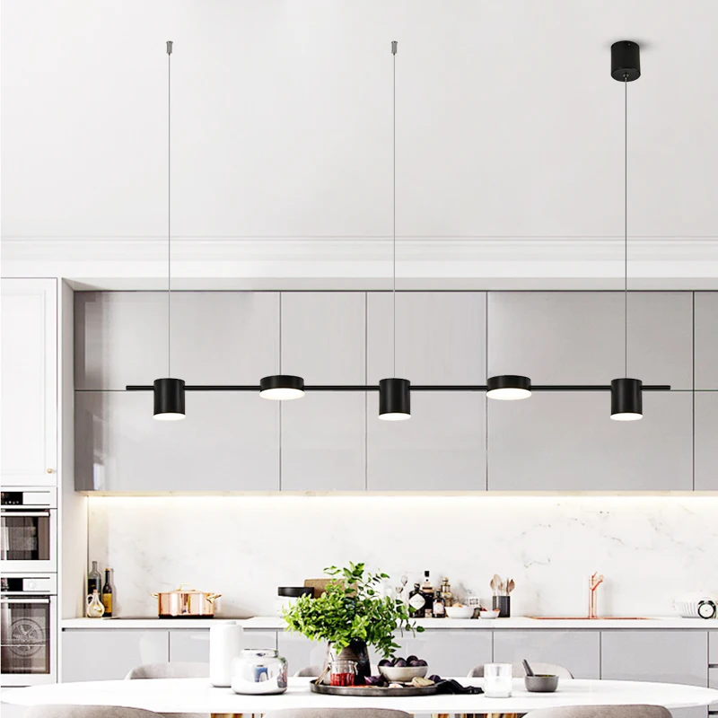 Светодиодная люстра в скандинавском стиле Современная латунная лампа для