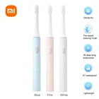 Оригинальная звуковая электрическая зубная щетка Xiaomi Mijia Mi T100, цветная зарядка через USB, IPX7, водонепроницаемая, для путешествий, для дома