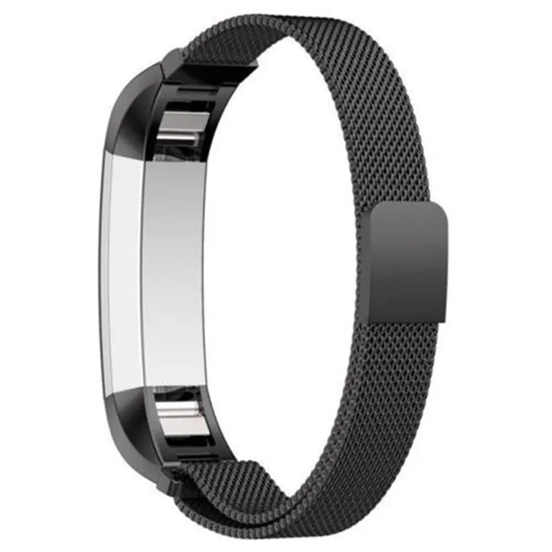 Black Миланский Ремешок Для Fitbit Alta HR умный браслет металлический ремешок для часов сменный Браслет Ремешок Для Fitbit Alta Correa band - Цвет: Black