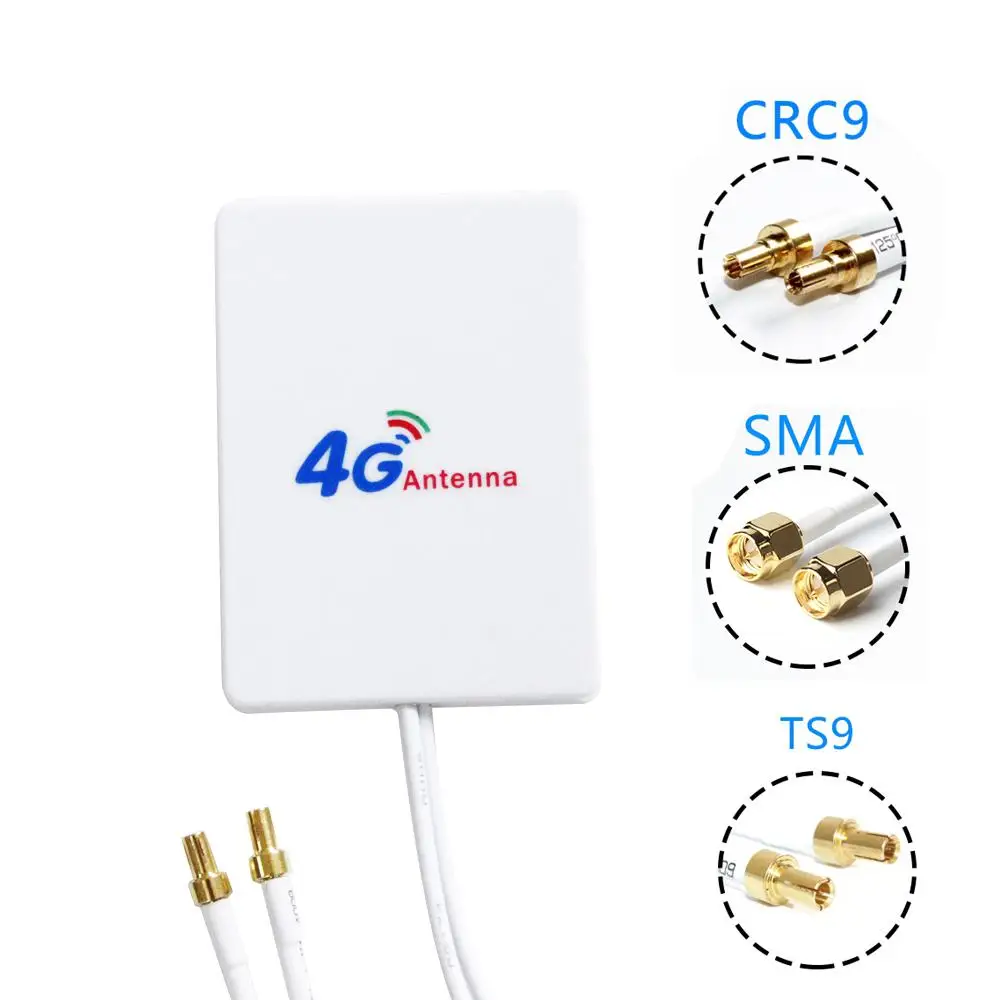 

3M Cable 3G 4G LTE Antenna External Antennas for Huawei ZTE 4G LTE Router Modem Aerial with TS9/ CRC9/ SMA Connector