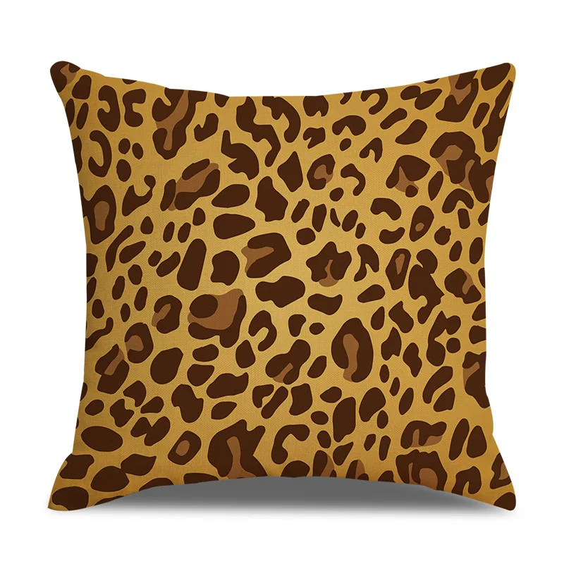 Диванная подушка с леопардовым узором животными текстурой леопард тигр Жираф