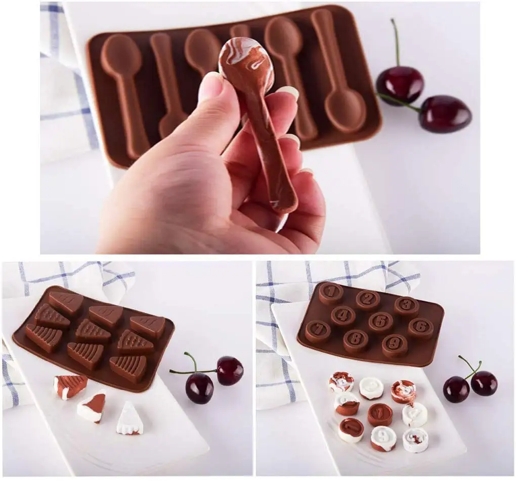Силиконовая форма подносы для выпечки торта шоколадные конфеты льда ложка