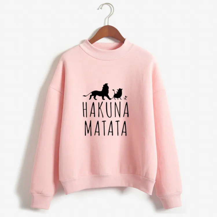 Женские толстовки HAKUNA MATATA с буквенным принтом kawaii крутая одежда в стиле хип хоп