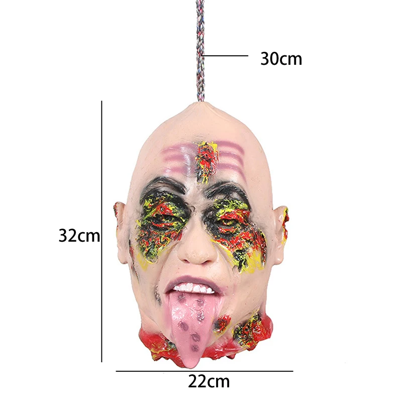 Collar de calavera de colgante para Halloween, Cr&aacute;neo fantasma, Festival, truco, juguete, KTV, Casa Encantada, decoraciones, accesorios de Horror-5