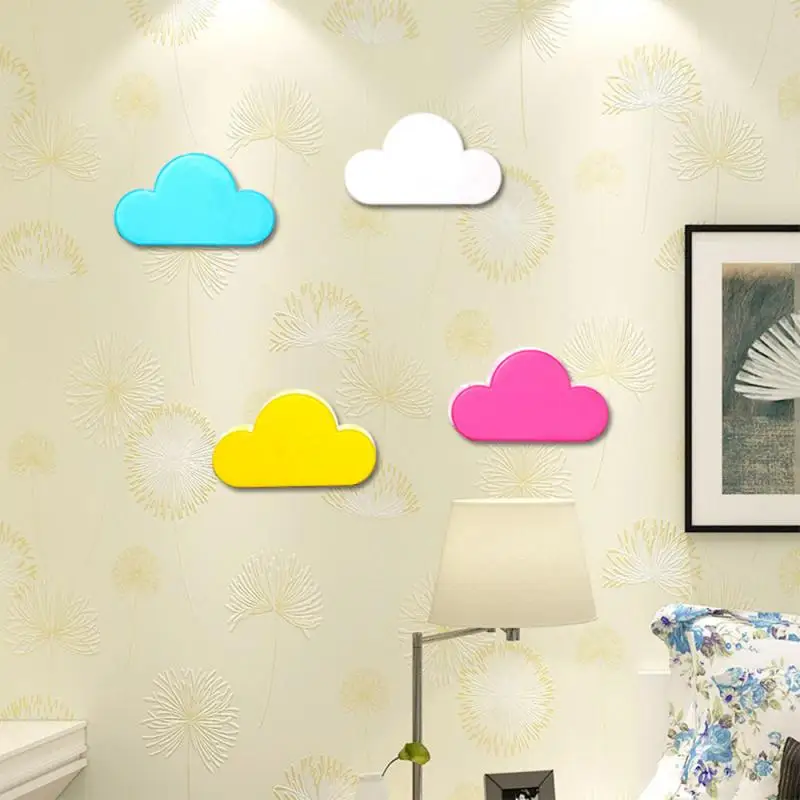 

1pcs Key Wall Holder Magnetic Hooks Storage Holder Creative Home Storage Holder White Cloud Shape Magnets Key Holder
