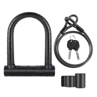 bike security lock set bicycle u lock with keys loop cable premium steel anti theft mtb road bike lock cycling accessories fun