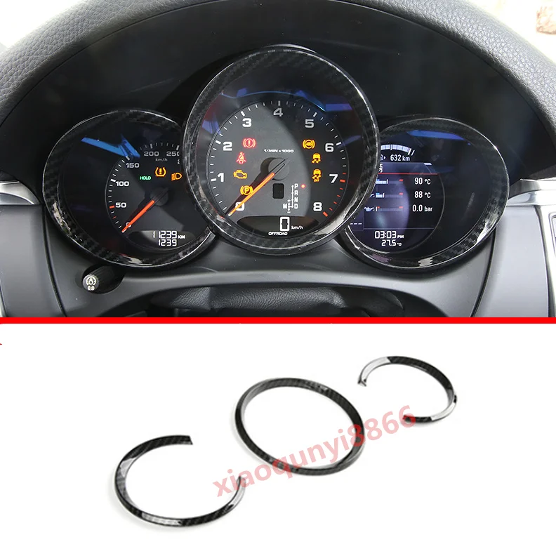 Prezzo Per Porsche Macan 2014-2019 In Fibra Di Carbonio ABS Cruscotto Anello Decorativo Telaio Trim