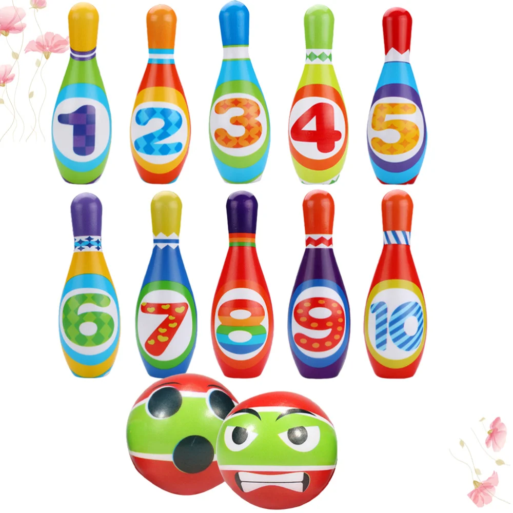 

1 Set of Kids Bowling Funny Toys Kids Educational Children-Parent Sports Number Learning (Size)