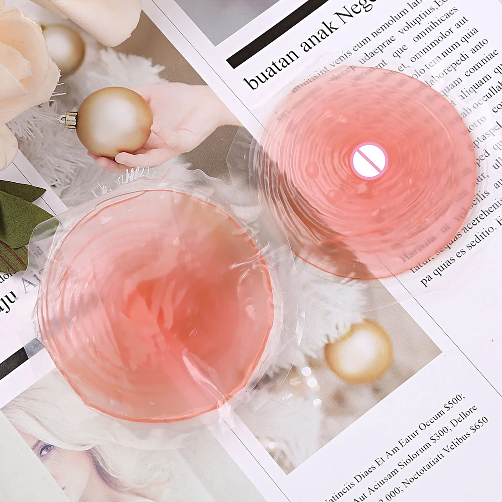 Силиконовые самоклеящиеся накладные соски многоразовые моющиеся 1 пара |